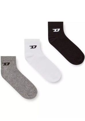 Diesel logo ankle socks - Black