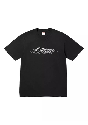 Supreme script T-shirt - Black