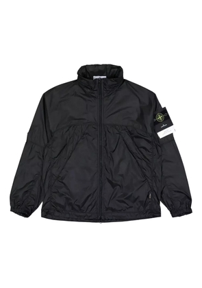 Stone Island concealed-hood zip-up windbreaker - Grey