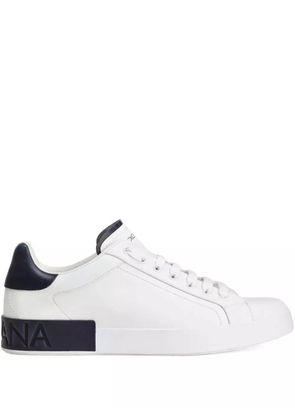 Dolce & Gabbana Portofino logo-debossed sneakers - White