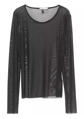 Patrizia Pepe Essential tulle top - Black