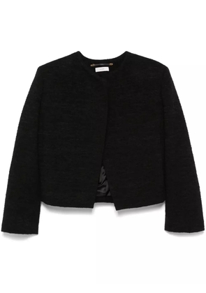 TOTEME cropped bouclé jacket - Black