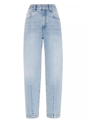Brunello Cucinelli bead-embellished jeans - Blue