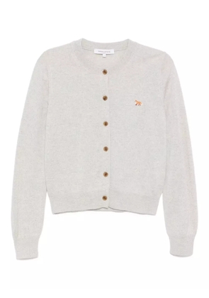 Maison Kitsuné Baby Fox Patch cardigan - Grey