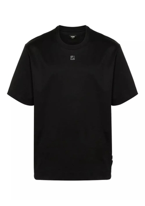 FENDI logo cotton T-shirt - Black