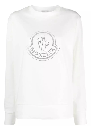 Moncler logo-embellished cotton sweatshirt - White