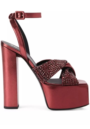 Giuseppe Zanotti 150mm Souree platform sandals - Red