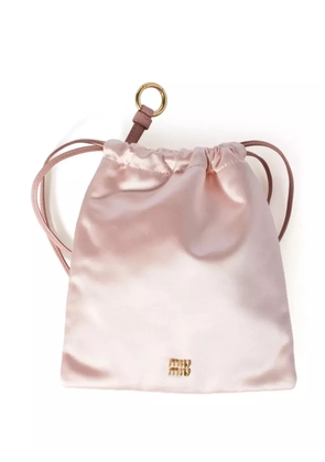 Miu Miu satin makeup bag - Pink