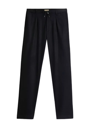 Woolrich Milton drawstring flannel trousers - Black