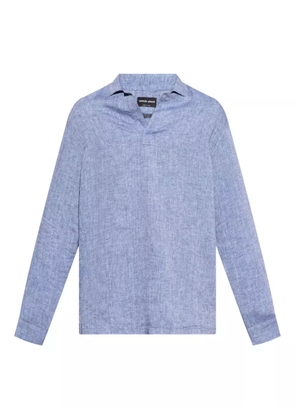 Giorgio Armani linen shirt - Blue