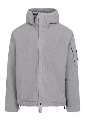 Stone Island hooded textured jacket - Grey