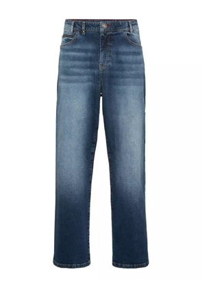 Philipp Plein Beach Boy Fit Greatness embroidered-logo jeans - Blue