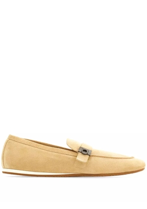 Ferragamo Hug buckle suede loafers - Neutrals