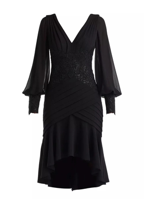 Tadashi Shoji sequin lace midi dress - Black