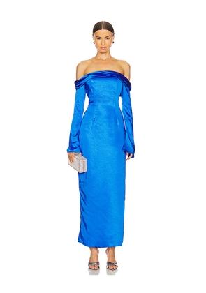 Runaway The Label Arielle Maxi Dress in Blue. Size M. Also in S, XS.