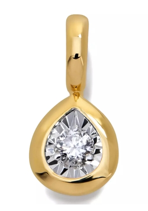 Monica Vinader pear-cut diamond pendant - Gold
