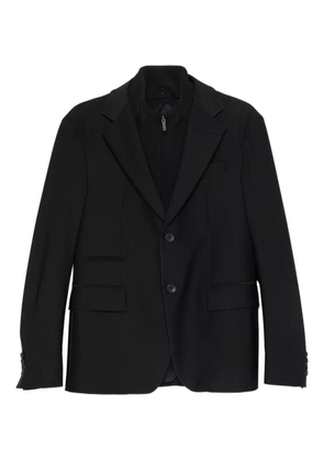 Emporio Armani button-fastening blazer - Black