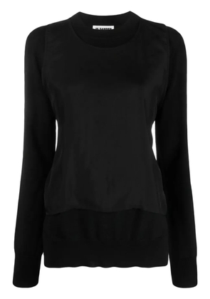 Jil Sander layered-design wool jumper - Black