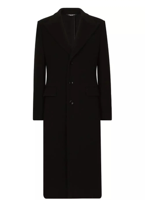 Dolce & Gabbana single-breasted notched-lapels coat - Black