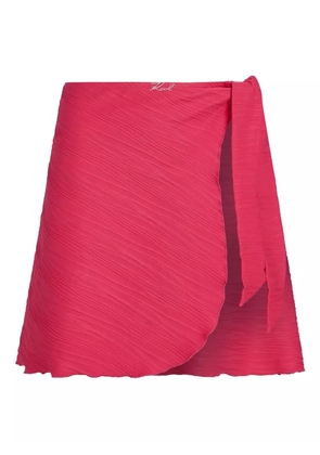 Karl Lagerfeld ribbed pareo - Pink