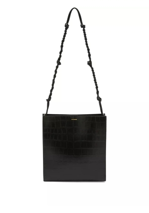 Jil Sander Tangle leather crossbody bag - Black