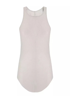 Rick Owens ribbed round-neck top - Neutrals