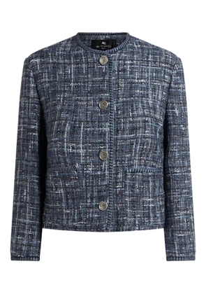 ETRO logo-button jacket - Blue