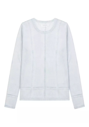 rag & bone seamed-detail long-sleeve top - Blue
