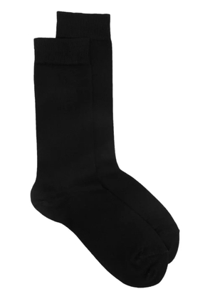 Sunspel logo-print socks - Black