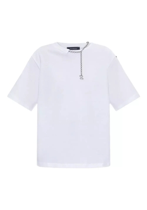 Sportmax chain-embellished cotton t-shirt - White