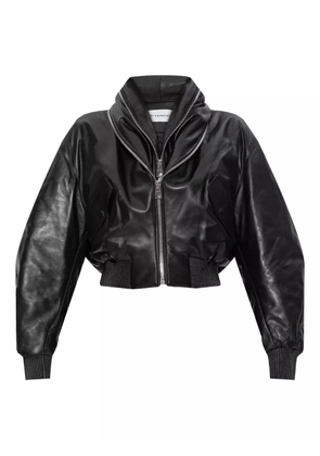 Givenchy double-zip leather bomber jacket - Black