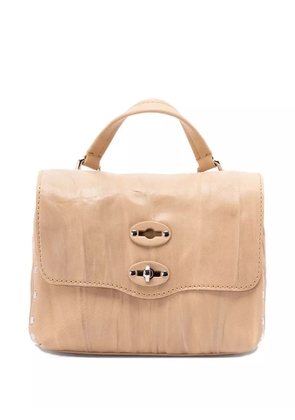 Zanellato Baby Postina stud-detailed tote bag - Neutrals