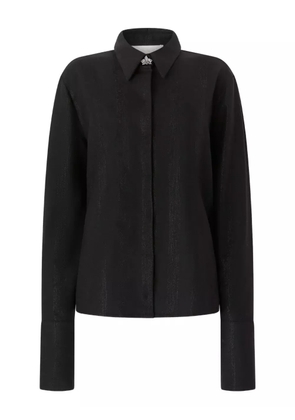 Genny collar-detail shirt - Black