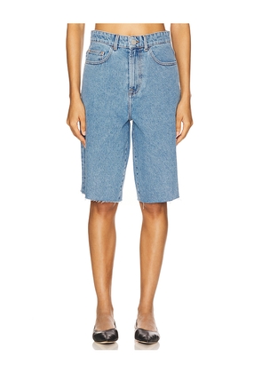 Rohe Baggy Fit Denim Shorts in Blue. Size 40/8. Also in 38/6, 42/10.
