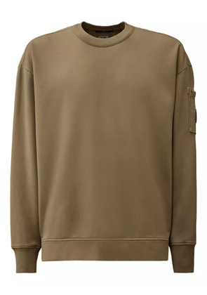 C.P. Company lens-detail crew-neck sweatshirt - Brown