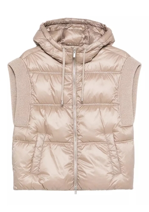 Peserico hooded quilted vest - Neutrals