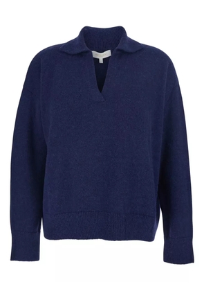 Antonelli ribbed v-neck sweater - Blue