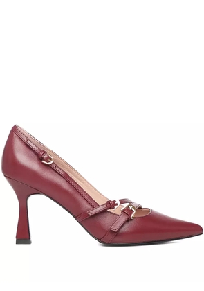 Coccinelle 85mm Fernanda buckle strap pumps - Red