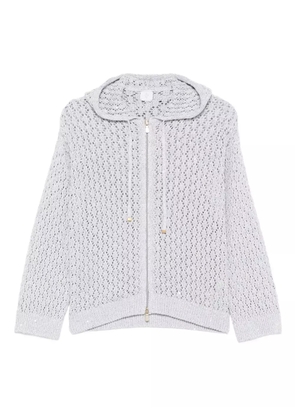 Eleventy hooded zip-fastening cardigan - Grey