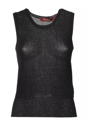Max Mara round-neck sleeveless top - Black