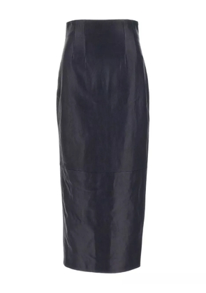 KHAITE leather pencil skirt - Blue