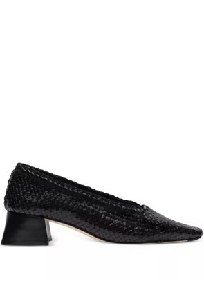 Miista 40mm woven-leather pumps - Black
