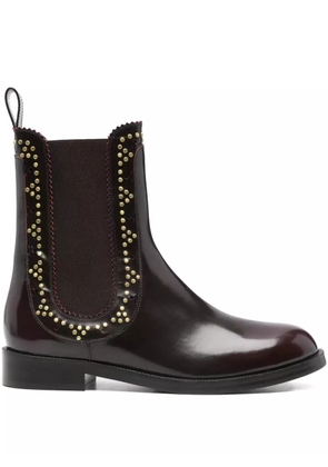 Aquazzura studded boots - Brown