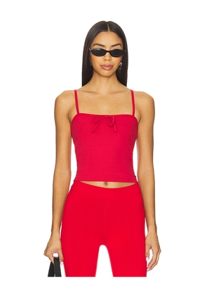 RAT BOI Tie Camisole in Red. Size L. Also in M, S, XL, XS, XXL.