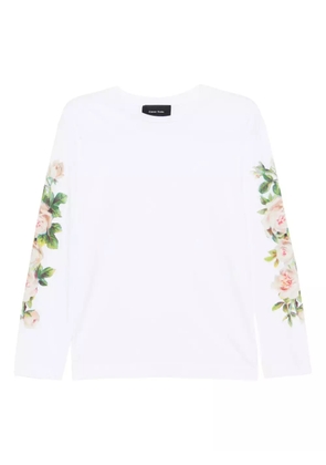 Simone Rocha floral-print T-shirt - White