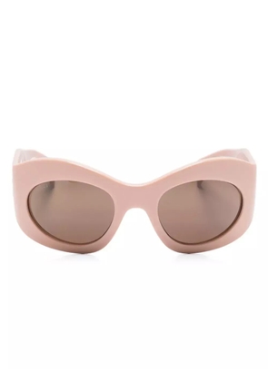 Gucci Eyewear tinted-lenses oval-frame sunglasses - Pink