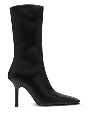 Miista 90mm Noor nappa-leather square-toe boots - Black