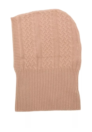 Max Mara cable-knit balaclava - Neutrals