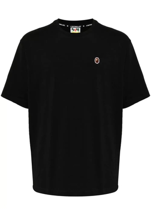 A BATHING APE® embroidered-logo cotton T-shirt - Black