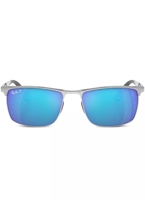 Ray-Ban Chromance logo-plaque sunglasses - Silver